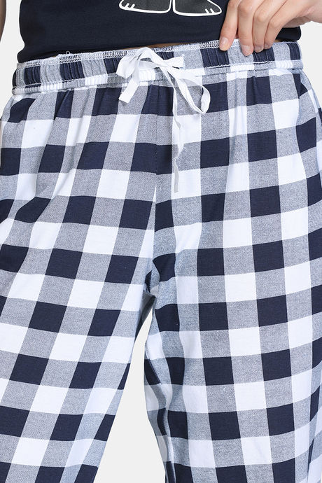 Zivame Farm Lore Knit Cotton Pyajama Sets - Estate Blue — image 7